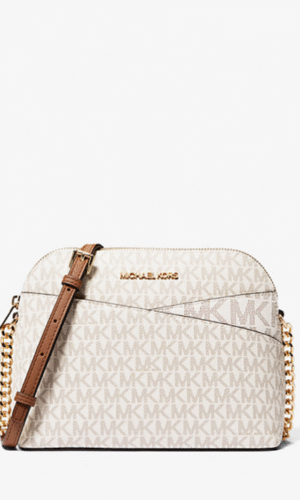 MICHAEL KORS Jet Set Travel Medium Logo Dome Crossbody Bag