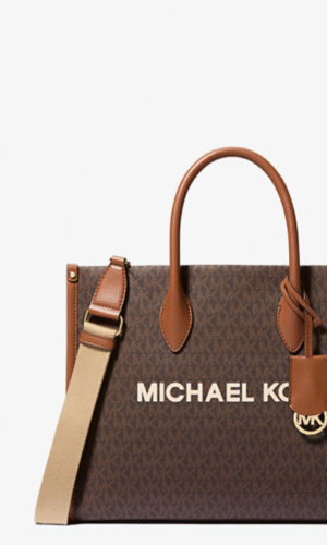 MICHAEL KORS Mirella Medium Pebbled Leather Tote Bag